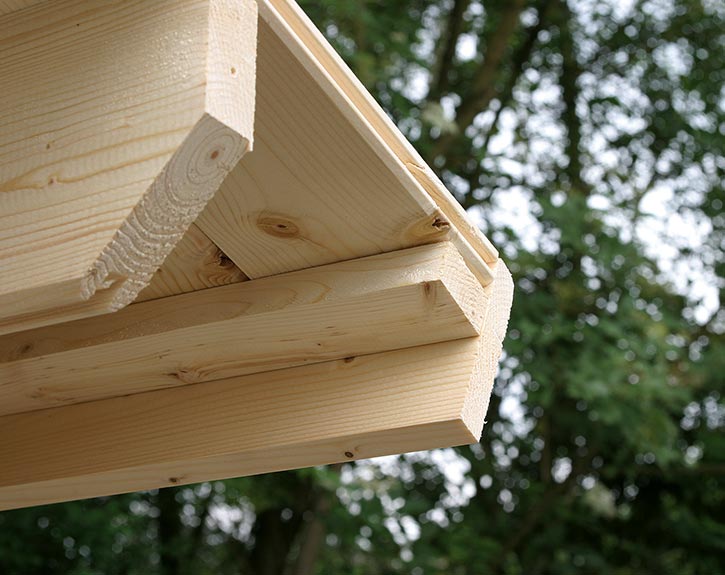 15951-finnhaus-wolff-gartenhaus-dachabsc-8-1713977103.jpg Finnhaus Wolff Holz-Gartenhaus Ellen 2020 28 - 28mm Blockbohlenhaus - Geräteschuppen - Satteldach - natur – Bild 19
