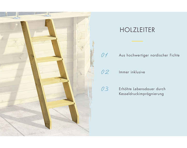 16364-u-karibu-holzleiter.jpg Karibu Rechteck Holzpool 2 - kdi – Bild 15